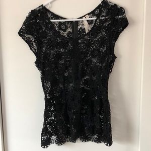 Bellatrix Crochet Peplum Top